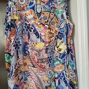 Melissa Paige Multicolor Paisley Blouse